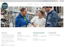 Tablet Screenshot of mayr-melnhof.com